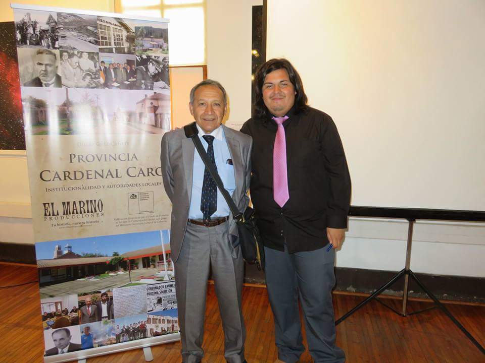 Antonio Saldías y Diego Grez, autor de "Provincia Cardenal Caro".