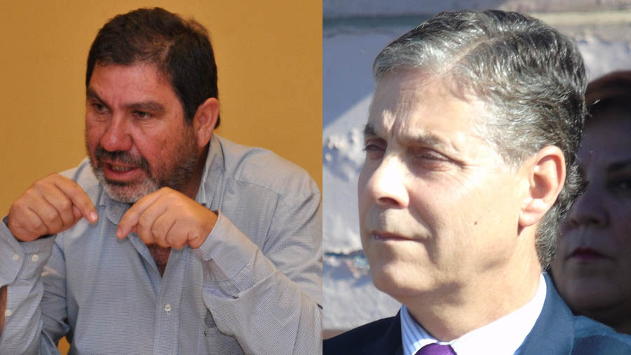 Los concejales Mario González y Pablo Silva.