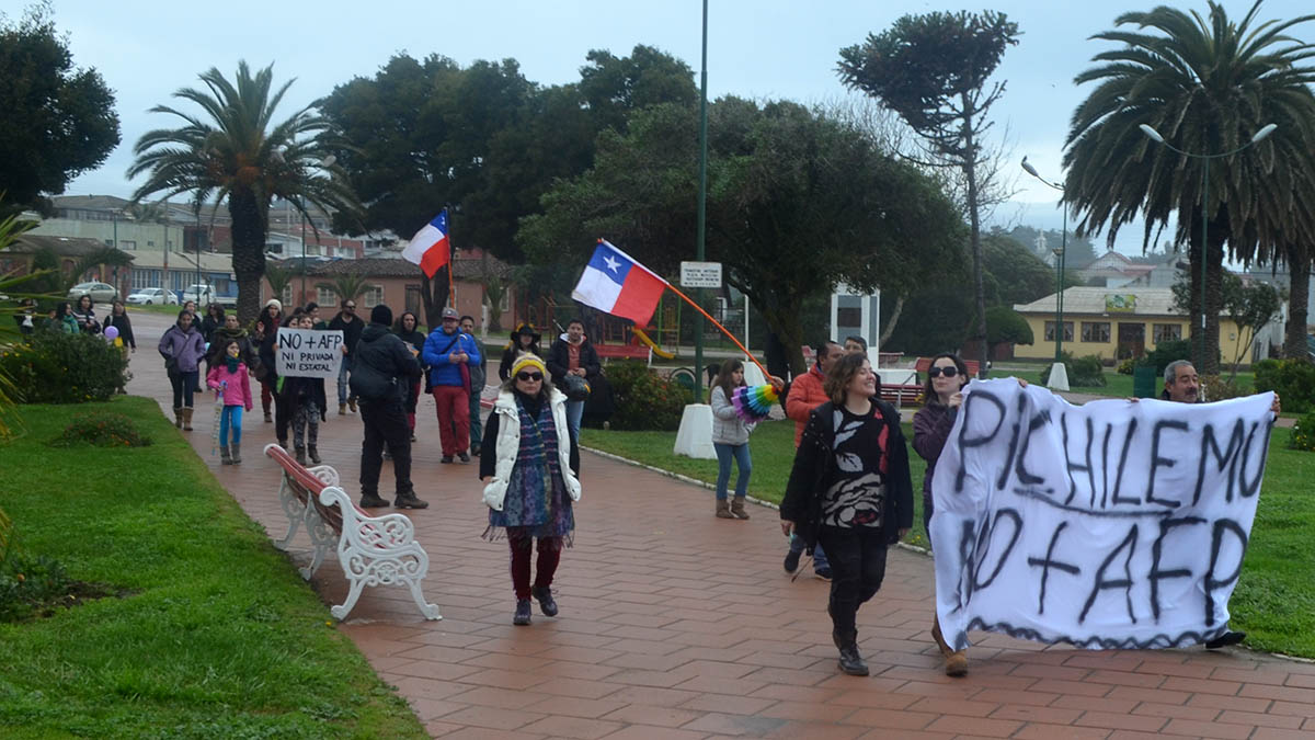 20160724 Manifestación contra AFP Pichilemu