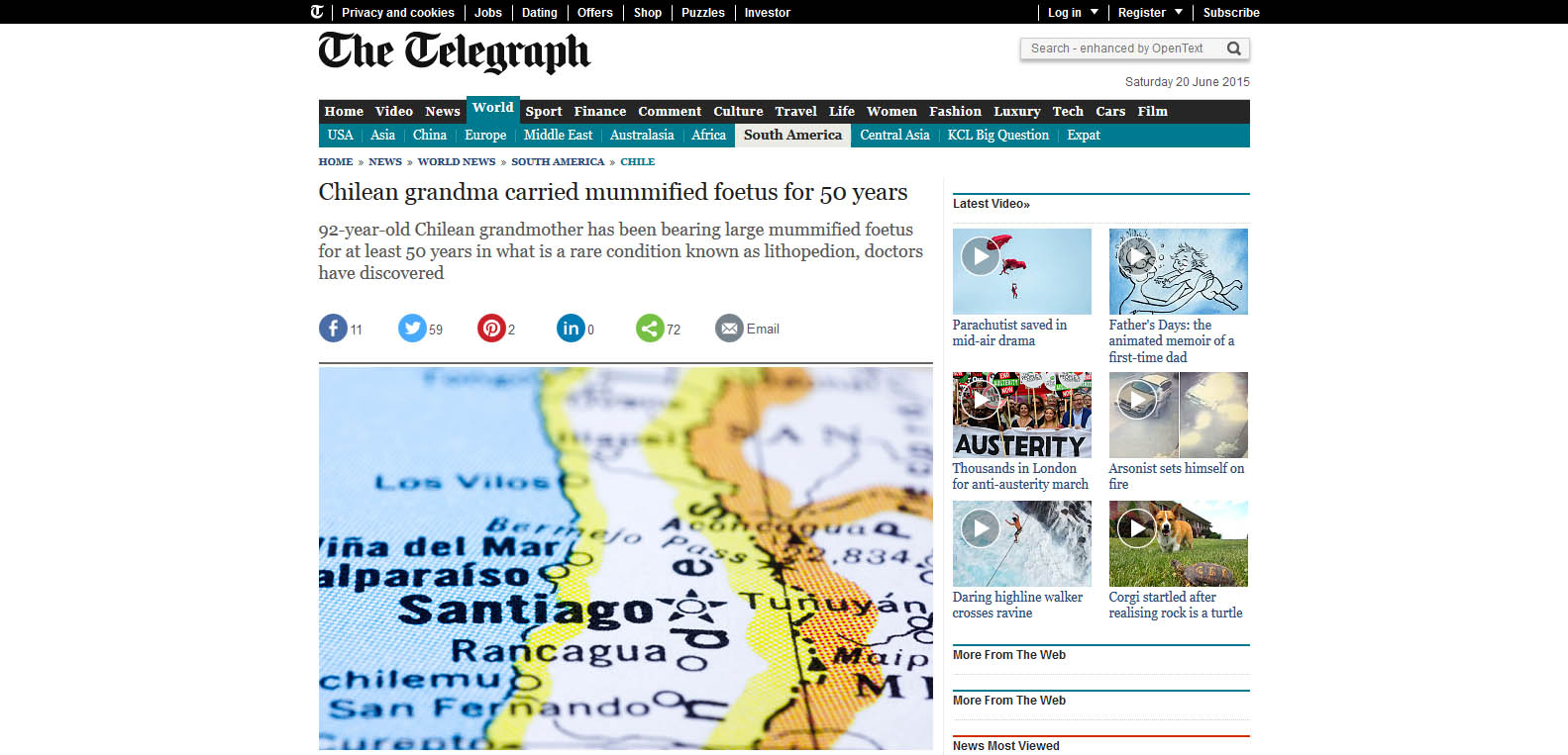 The Telegraph — Este medio londinense cubrió extensivamente el hecho.