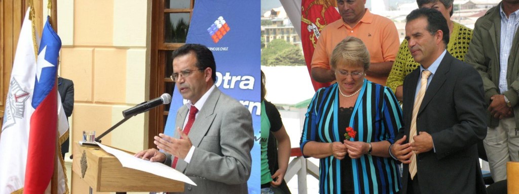 Ya investido como alcalde, inauguró en 2009 y 2010 el Centro Cultural Agustín Ross. En la segunda foto, junto a la Presidenta Michelle Bachelet.