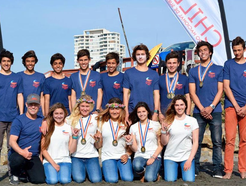 selección de surf junior Chile 2015