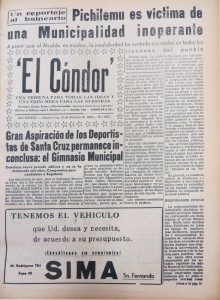 “Pichilemu es víctima de una Municipalidad inoperante” (El Cóndor, 20 de febrero de 1963)
