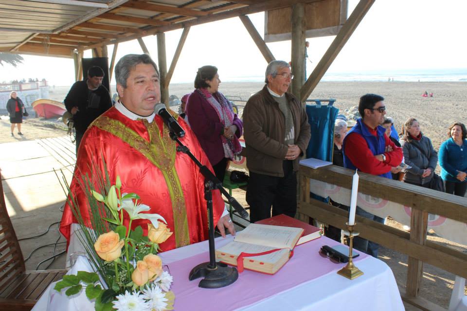 El cura párroco Donoso y Donoso el 30 de junio pasado.