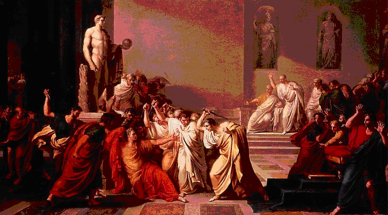 La muerte de Julio César (Vincenzo Cammucini) (Galleria Nazionale d’Arte Moderna)
